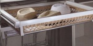Soft Close Rattan Side Basket