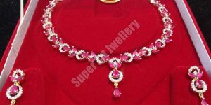 Designer Manik Necklace Set