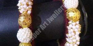 White Pearl Kada Set
