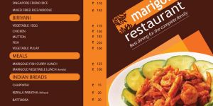 Menu Card Printing Services