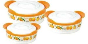 3 Pcs Plastic Insulated Casserole Set