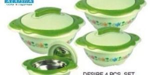 4 Pcs Plastic Insulated Casserole Set