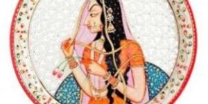 Marble Meenakari Plates