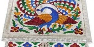 Marble Meenakari Dry Fruit Box