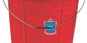 Plastic Striped Buckets