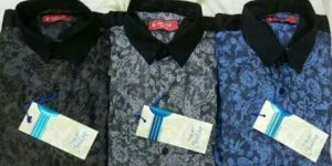 Men's Denim Print Shirt