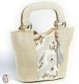 White Ladies Jute Bags