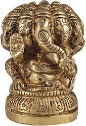 Panchdhatu Panchmukhi Ganesh Statue