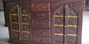 Wooden Antique Serving Counter