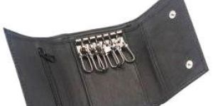 Black Leather Key Holder