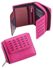 Pink Blossom Leather Wallet