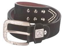 Trendy Black Leather Belt