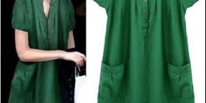 Women Regular Wear Green Dress