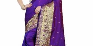 PURE SILK SAREE WITH DESIGNER PALLU & BORDER