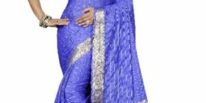 SILK CREAP SAREE