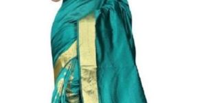 SILK SAREE WITH GOLDERN BORDER