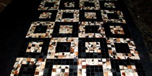 Leather Hair On Carpet With Patch Work