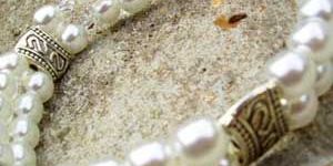 White Rainbow Hand Faceted Beads