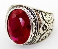 Ruby Gemstone Silver Jewelry