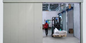 Motorised Sliding Fire Door