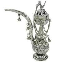 White Metal Hookah