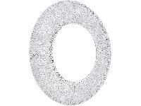 White Metal Round Mirror
