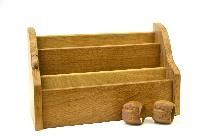 Wooden Letter Pen Paper Rack