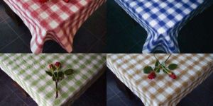 Checked Cotton Seersucker Fabric