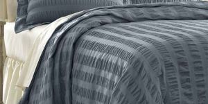 Plain Cotton Seersucker Fabric