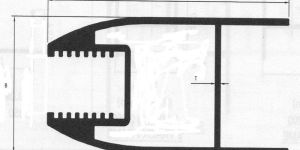Aluminium Fish Door Bottom Frame