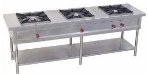 3 Burner Indian Cooking Range