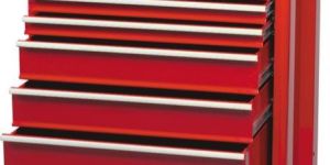 Red 7 Drawer Professional Roller Cabinet