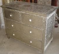 Embossed White Metal Furniture
