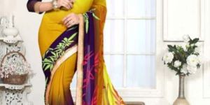Trendy Georgette Printed Saree
