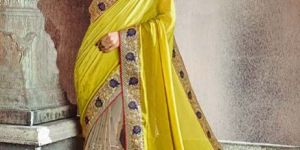 Yellow Bridal Saree