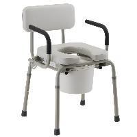 Hospital Gray Commode Chair