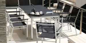 Stainless Steel Dining Table Set