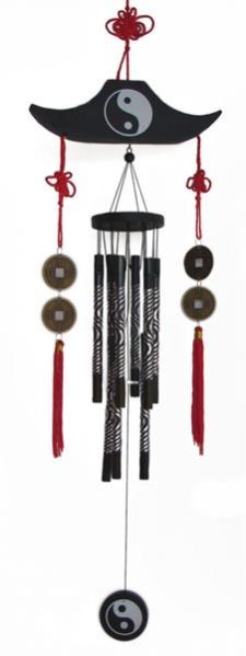 Yin Yang Wind Chime with Coins