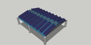 Solar Tin Shed Structure