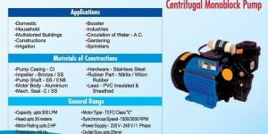 Centrifugal Monoblock Pumps