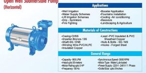 Horizontal Openwell Submersible Pump