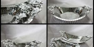 Decorative Silver Bowl Set