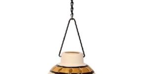 Metal White Hanging Tea Light Holder