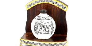 Wooden Stand with 1 Pot