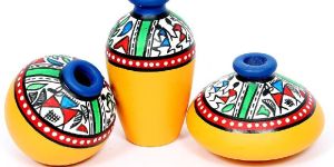 Warli Handpainted Miniature Pots