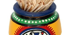 Yellow Toothpick Holder