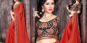 Sequins Embroidery Sarees