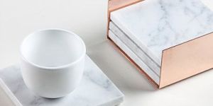 Marble Plain Tea Coasters
