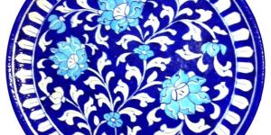Blue Pottery Decorative Plate