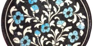 Blue Pottery Decorative Plate